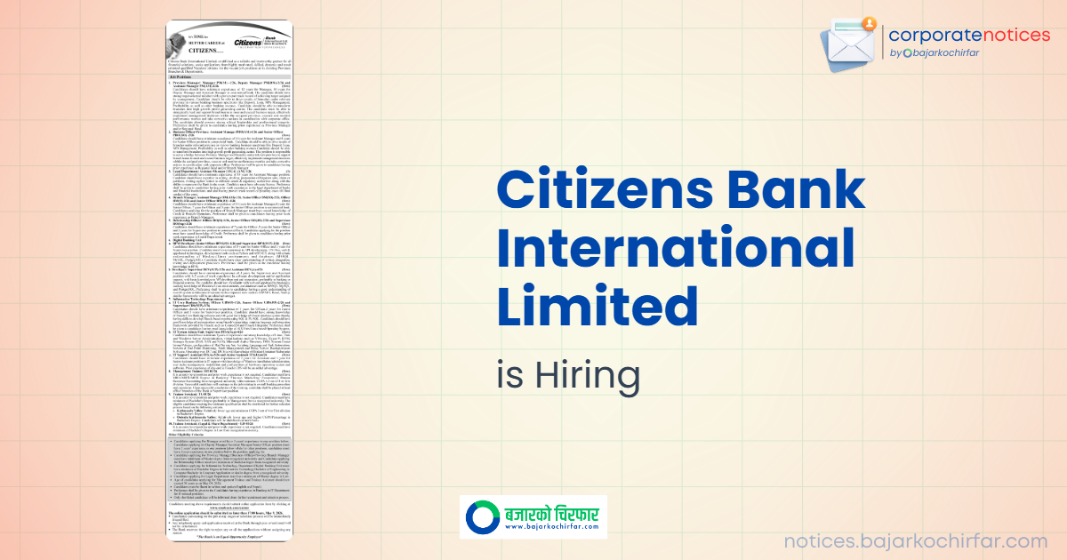 citizens bank international limited feature https://bajarkochirfar.com/private-job/job-opportunities-at-citizens-bank-applications-open-for-positions-ranging-from-management-trainee-to-branch-manager/ | %tags