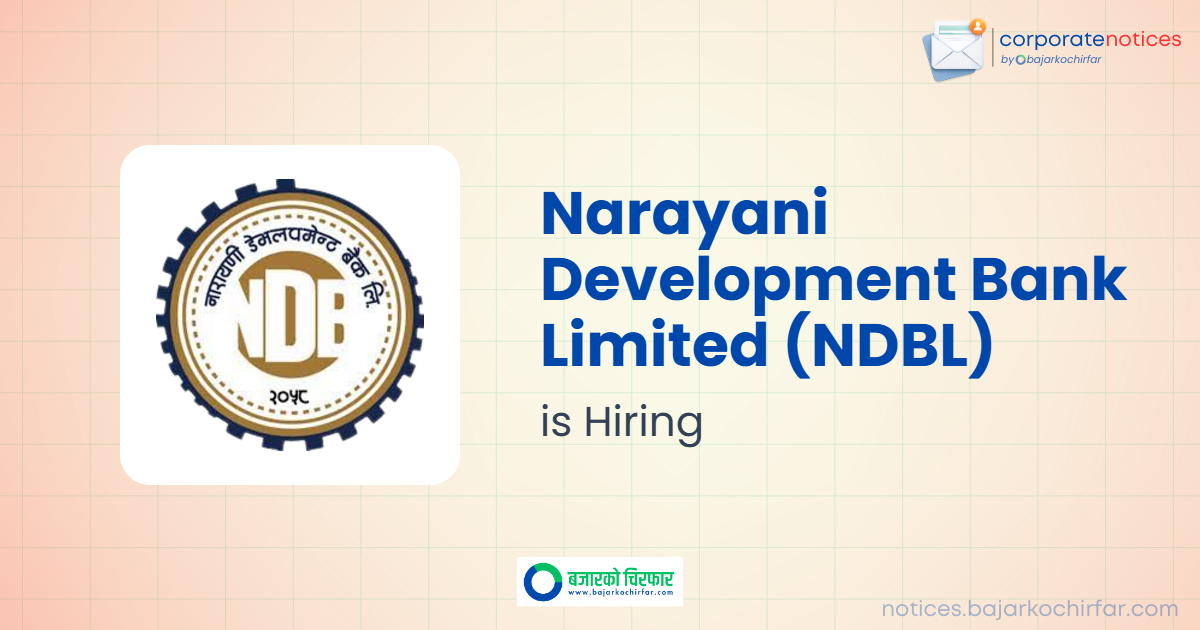 narayani development bank limited ndbl feature | नारायणी डेभलपमेन्ट बैंकले माग्यो विभिन्न पदमा कर्मचारी | BAJARKO CHIRFAR https://bajarkochirfar.com/private-job/narayani-development-bank-seeks-employees-for-various-positions/ narayani development bank limited ndbl feature https://bajarkochirfar.com/private-job/narayani-development-bank-seeks-employees-for-various-positions/ | %tags