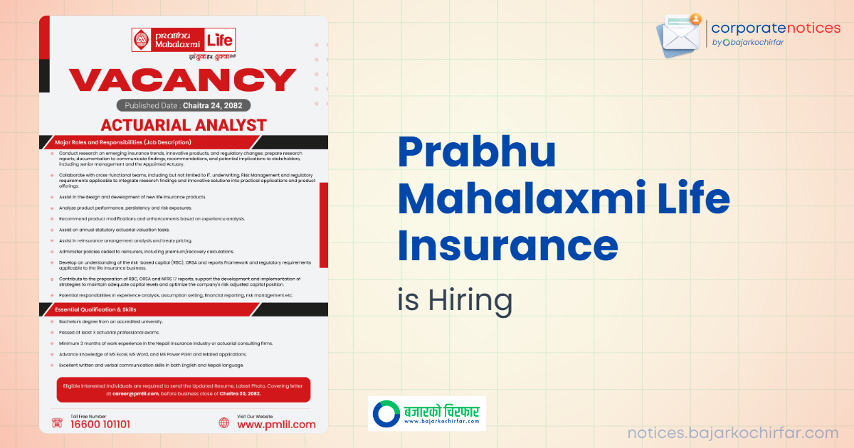 https://bajarkochirfar.com/private-job/prabhu-mahalaxmi-life-insurance-vacancy-announcement-for-actuarial-analyst/ | %tags