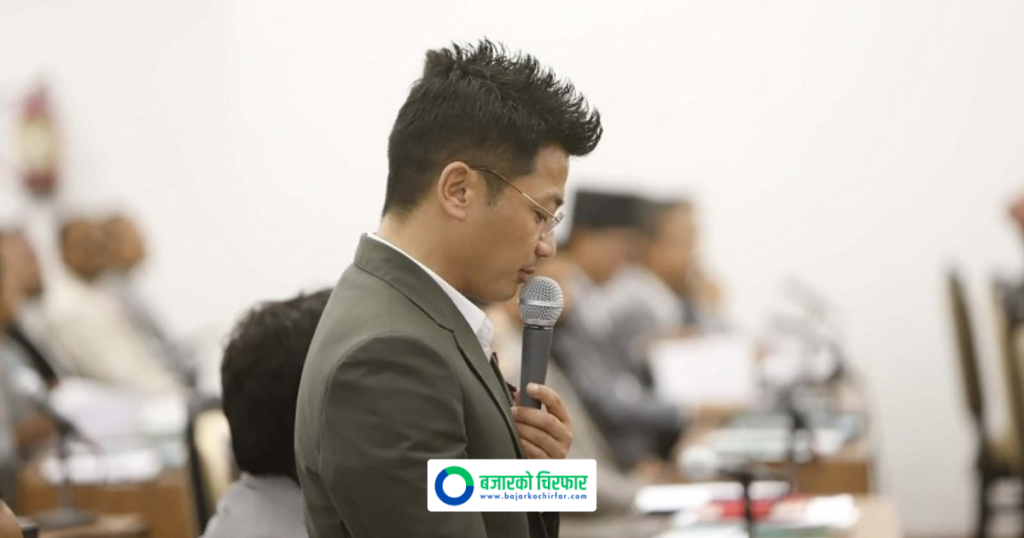 सभामुखलाई कांग्रेसको प्रश्न- हिजो निलो स्कार्फ मर्यादित, आज प्लेकार्ड कसरी अमर्यादित ?