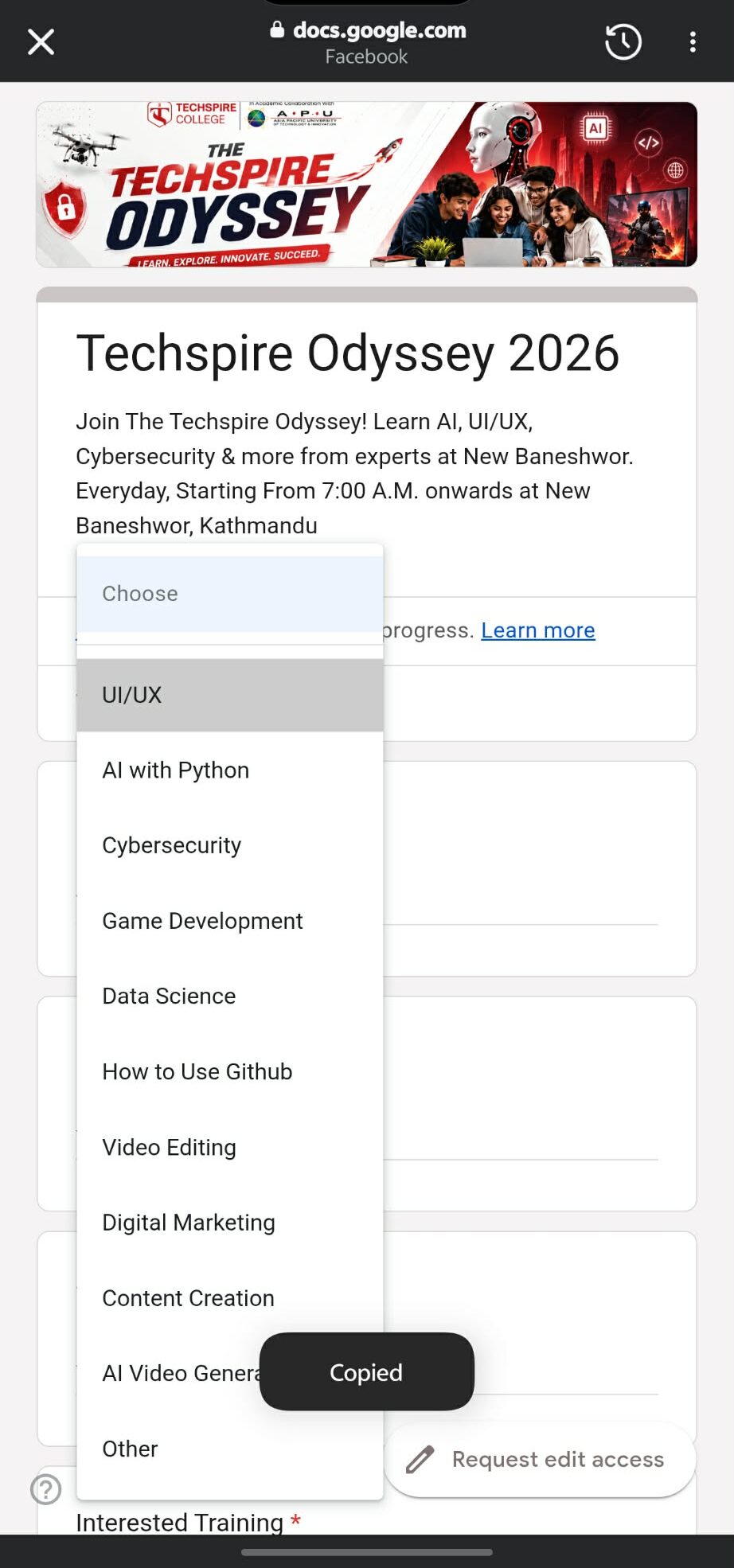 WhatsApp Image 2026 05 27 at 07.13.11 e1779845437673 https://bajarkochirfar.com/techspire-college-is-offering-14-free-training-courses-ranging-from-content-creation-to-cybersecurity-heres-how-to-apply | %tags