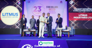 लिटमस इन्डस्ट्रिजलाई नेपाल उद्योग परिसंघद्वारा “भारततर्फ सबैभन्दा बढी निकासी गर्ने उद्योग” पुरस्कार प्रदान