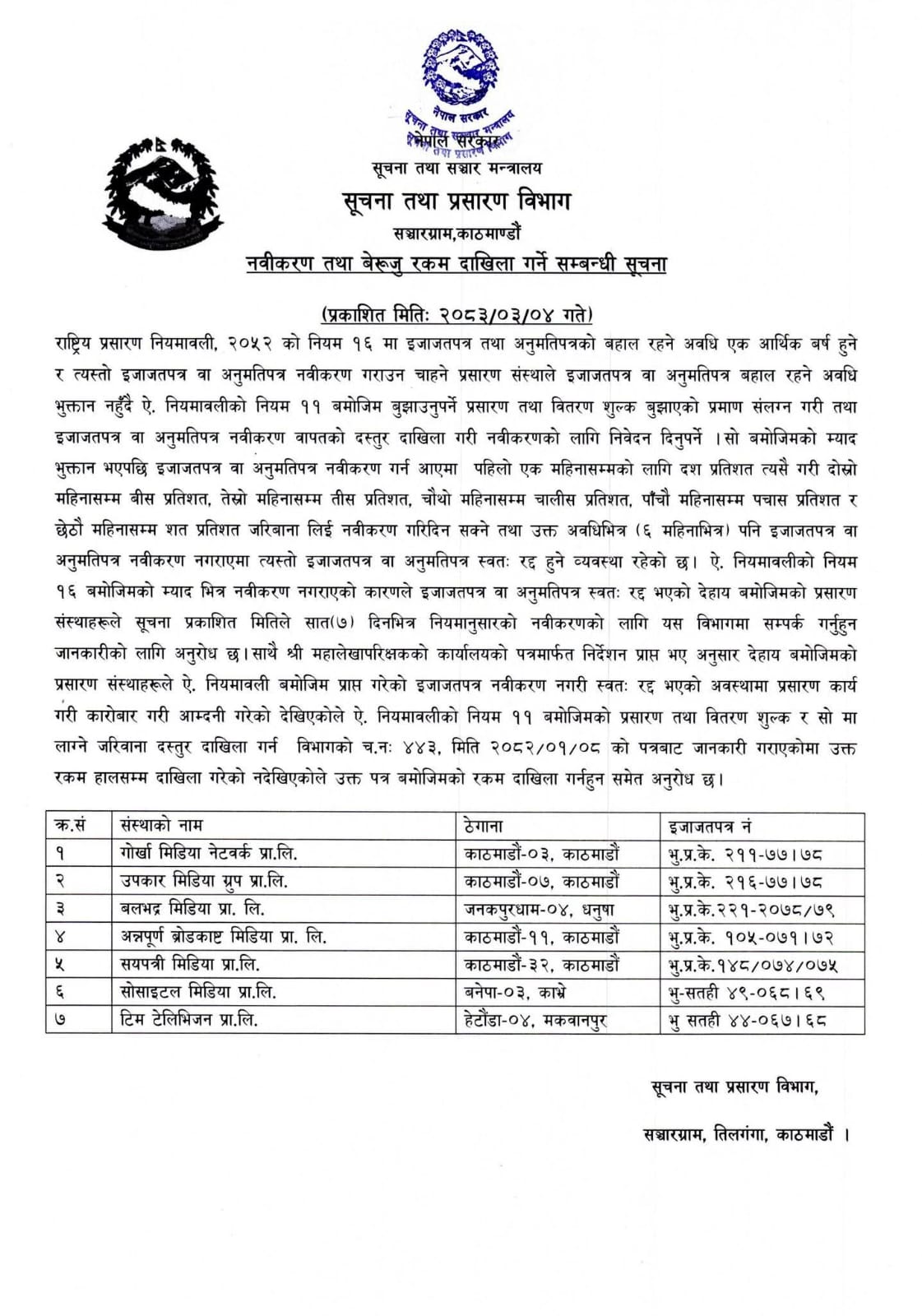 WhatsApp Image 2026 06 18 at 13.46.25 https://bajarkochirfar.com/seven-day-ultimatum-to-7-organizations-including-gorkha-media-network-to-pay-dues | %tags
