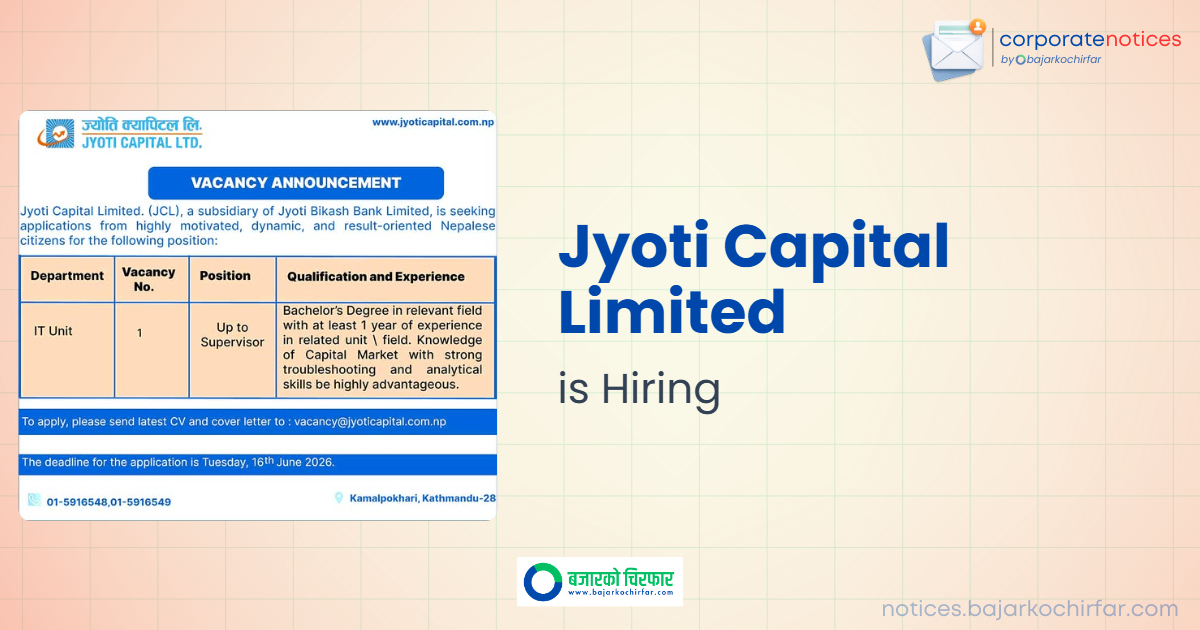 jyoti capital limited feature https://bajarkochirfar.com/private-job/jyoti-capital-limited-announces-vacancy-for-it-unit-position/ | %tags