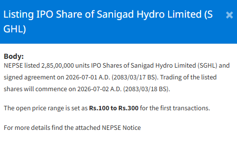 Screenshot 2026 07 01 120222 | नेप्सेमा एकैदिन दुई कम्पनीको आईपीओ सूचीकृत, कुनको कति तोकियो ओपनिङ रेञ्ज ? | BAJARKO CHIRFAR https://bajarkochirfar.com/two-companies-ipos-listed-on-the-nepse-on-the-same-day-what-was-the-opening-range-for-which-2 Screenshot 2026 07 01 120222 https://bajarkochirfar.com/two-companies-ipos-listed-on-the-nepse-on-the-same-day-what-was-the-opening-range-for-which-2 | %tags