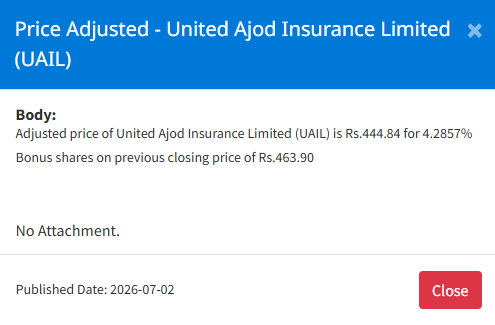 Screenshot 2026 07 03 094621 https://bajarkochirfar.com/price-adjustment-in-united-ajod-insurances-bonus-shares-at-what-price-will-trading-open-today | %tags