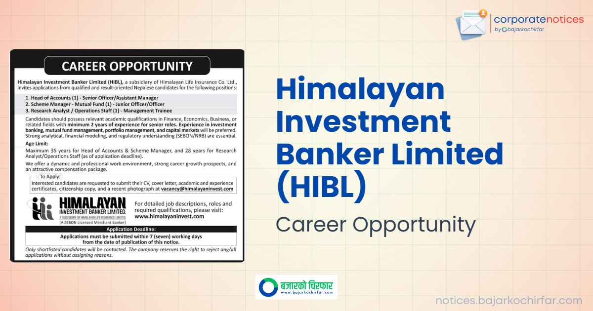 feature 1784270813238 https://bajarkochirfar.com/private-job/himalayan-investment-banker-limited-announces-vacancies-for-accounts-fund-management-and-operations-roles/ | %tags