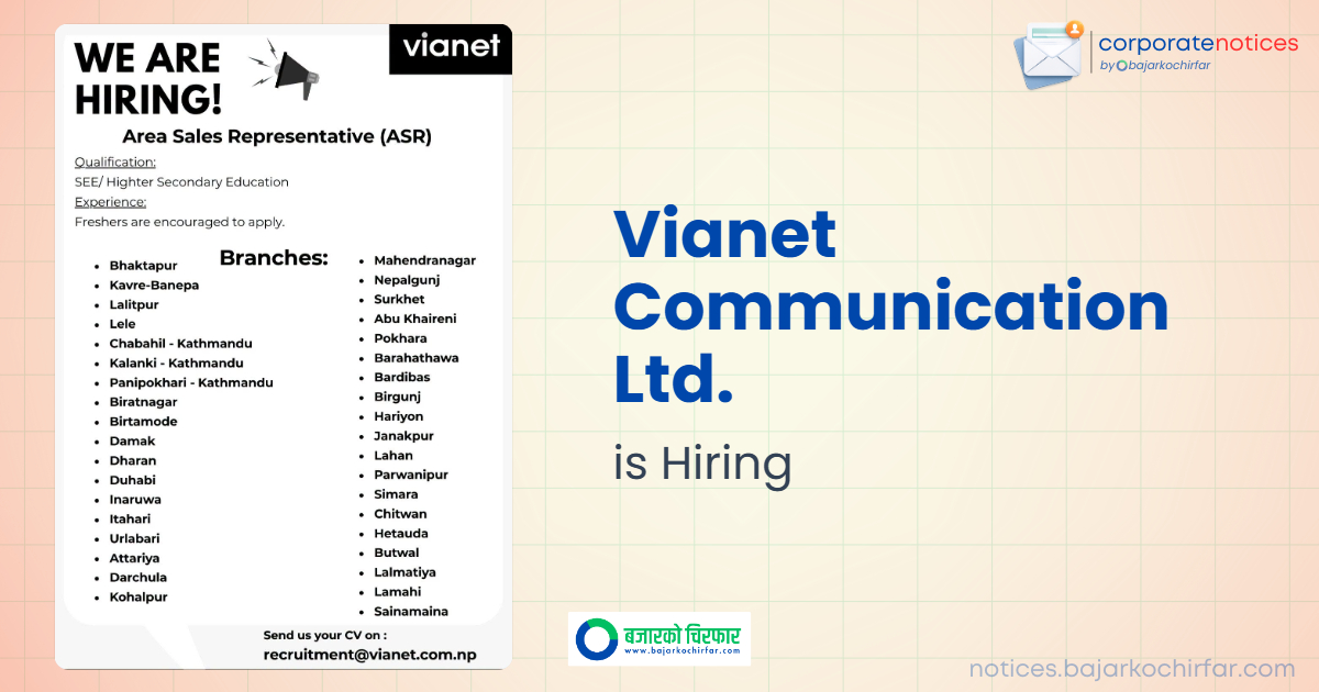 feature 1784531408115 https://bajarkochirfar.com/private-job/vianet-communication-announces-vacancies-for-area-sales-representative-asr-across-nepal/ | %tags
