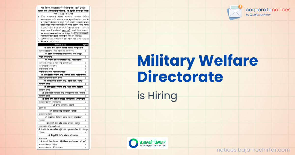feature 1784628400396 https://bajarkochirfar.com/government-job/directorate-of-military-welfare-invites-applications-for-contract-service-in-19-different-positions/ | %tags