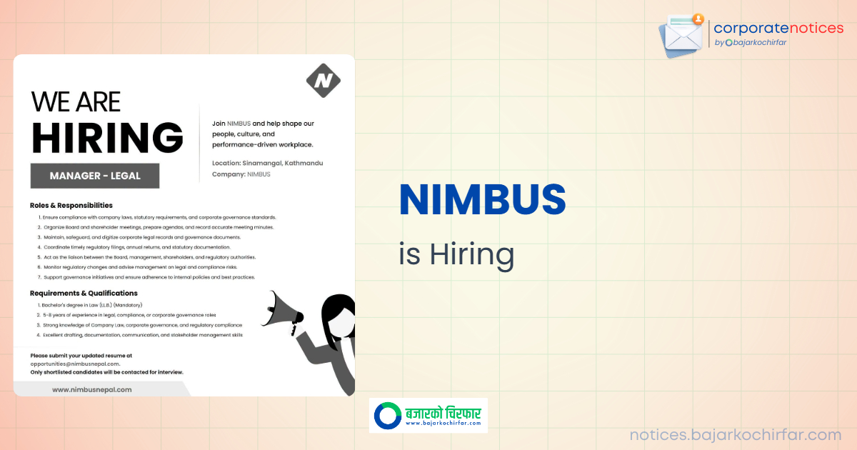 feature 1784629004529 https://bajarkochirfar.com/private-job/nimbus-announces-vacancy-for-the-position-of-manager-legal/ | %tags