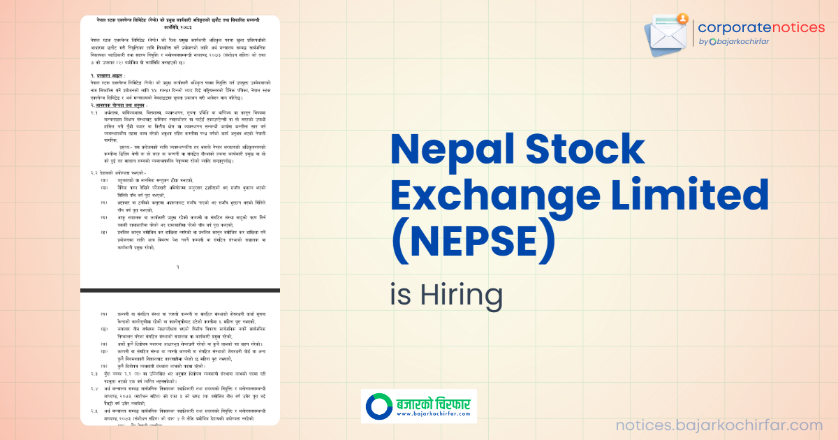 feature 1785216698595 https://bajarkochirfar.com/government-job/nepal-stock-exchange-nepse-announces-vacancy-for-chief-executive-officer-ceo/ | %tags