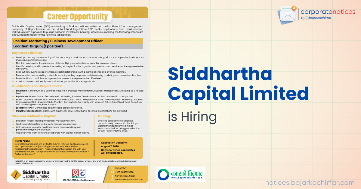 feature 1785230097131 https://bajarkochirfar.com/private-job/siddhartha-capital-limited-invites-applications-for-marketing-business-development-officer/ | %tags