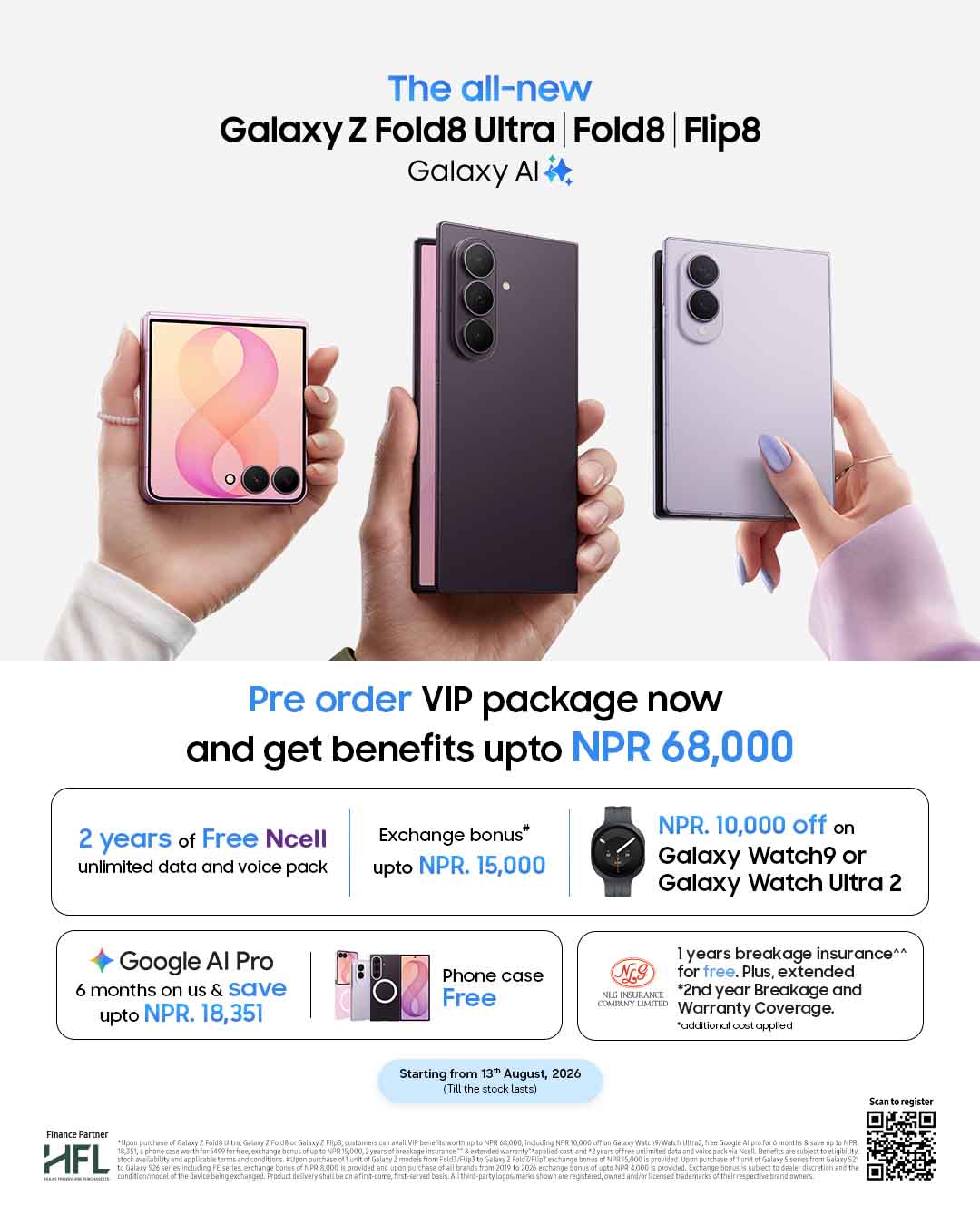 4x5 VIp preorder package fold flip 8 07 1 https://bajarkochirfar.com/samsung-launches-galaxy-z-fold8-series-in-nepal | %tags