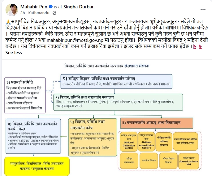 Screenshot 10 8 2026 114631 www.facebook.com https://bajarkochirfar.com/while-the-bill-was-being-drafted-mahabir-pun-made-the-structure-of-the-ministry-public-sought-suggestions | %tags