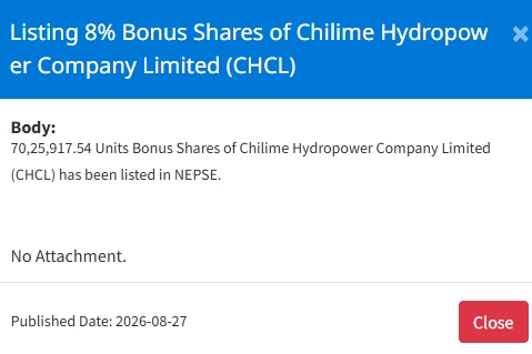 Screenshot 27 8 2026 134658 www.nepalstock.com https://bajarkochirfar.com/bonus-shares-of-2-companies-listed-on-nepse-on-thursday-when-can-they-be-traded-2 | %tags