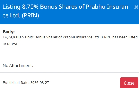 Screenshot 27 8 2026 13477 www.nepalstock.com https://bajarkochirfar.com/bonus-shares-of-2-companies-listed-on-nepse-on-thursday-when-can-they-be-traded-2 | %tags