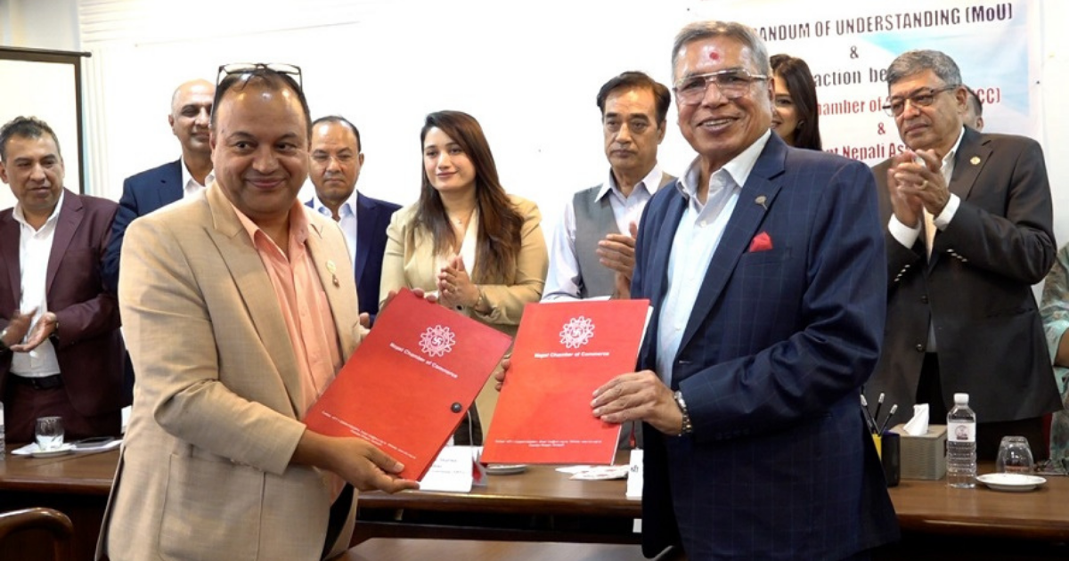 नेपालमा लगानी भित्र्याउन चेम्बर र एनआरएनएबीच समझदारी, संयुक्त कार्यक्रमदेखि नीतिगत पहलसम्म सहकार्य
