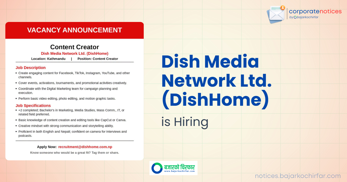 feature 1786844571416 https://bajarkochirfar.com/private-job/dish-media-network-ltd-dishhome-announces-vacancy-for-content-creator/ | %tags