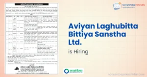 अभियान लघुवित्त वित्तीय संस्था लिमिटेडद्वारा कर्मचारीका लागि दरखास्त आह्वान