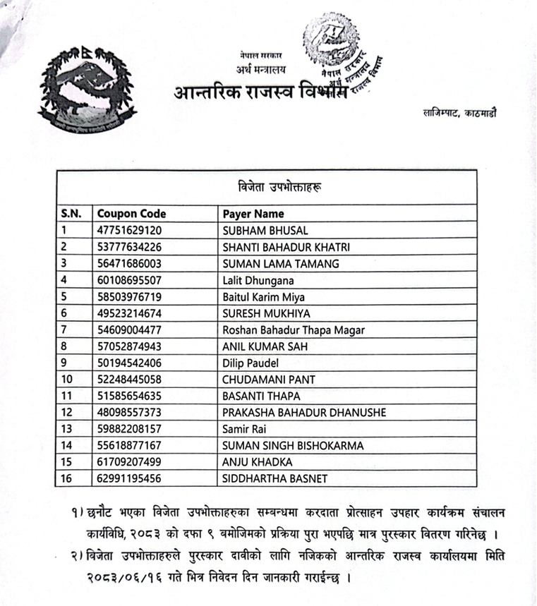 Screenshot 18 9 2026 15812 https://bajarkochirfar.com/the-names-of-the-winners-of-the-taxpayer-incentive-gift-program-for-the-month-of-bhadra-have-been-announced-who-won-how-much | %tags
