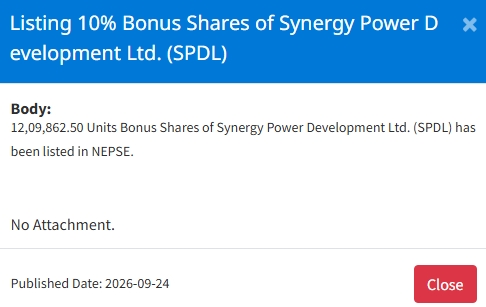 Screenshot 24 9 2026 121914 www.nepalstock.com https://bajarkochirfar.com/bonus-shares-of-one-hydropower-listed-on-nepse-on-thursday-when-can-they-be-traded | %tags