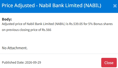 Screenshot 29 9 2026 154146 www.nepalstock.com https://bajarkochirfar.com/price-adjustment-in-bonus-shares-of-2-companies-on-nepse-on-tuesday-at-what-price-will-trading-open-now | %tags
