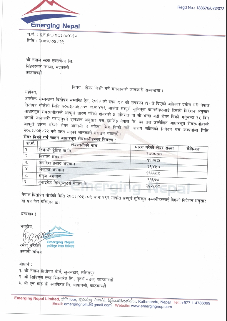 Screenshot 9 9 2026 1552 www.nepalstock.com https://bajarkochirfar.com/these-6-fundamental-shareholders-of-emerging-nepal-are-selling-shares-how-many-shares-each | %tags