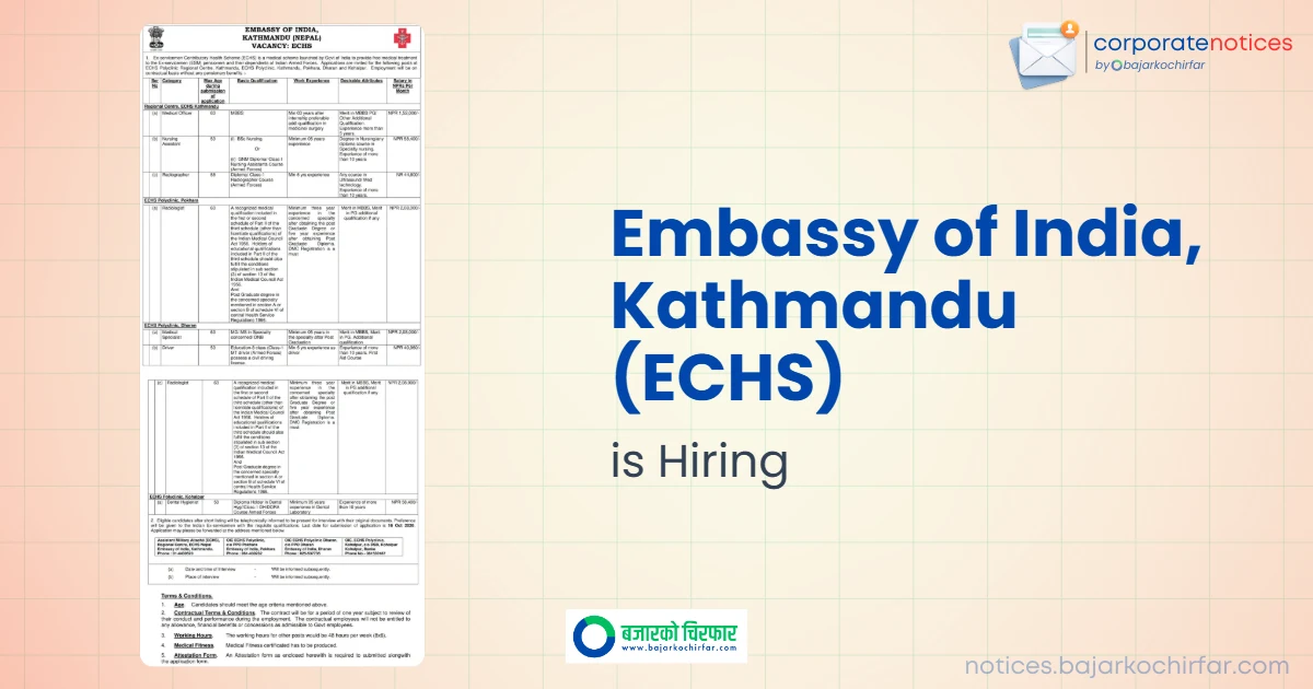 feature 1790480105182 https://bajarkochirfar.com/private-job/indian-embassy-seeks-staff-for-various-positions-for-echs-polyclinics-how-much-is-the-salary/ | %tags