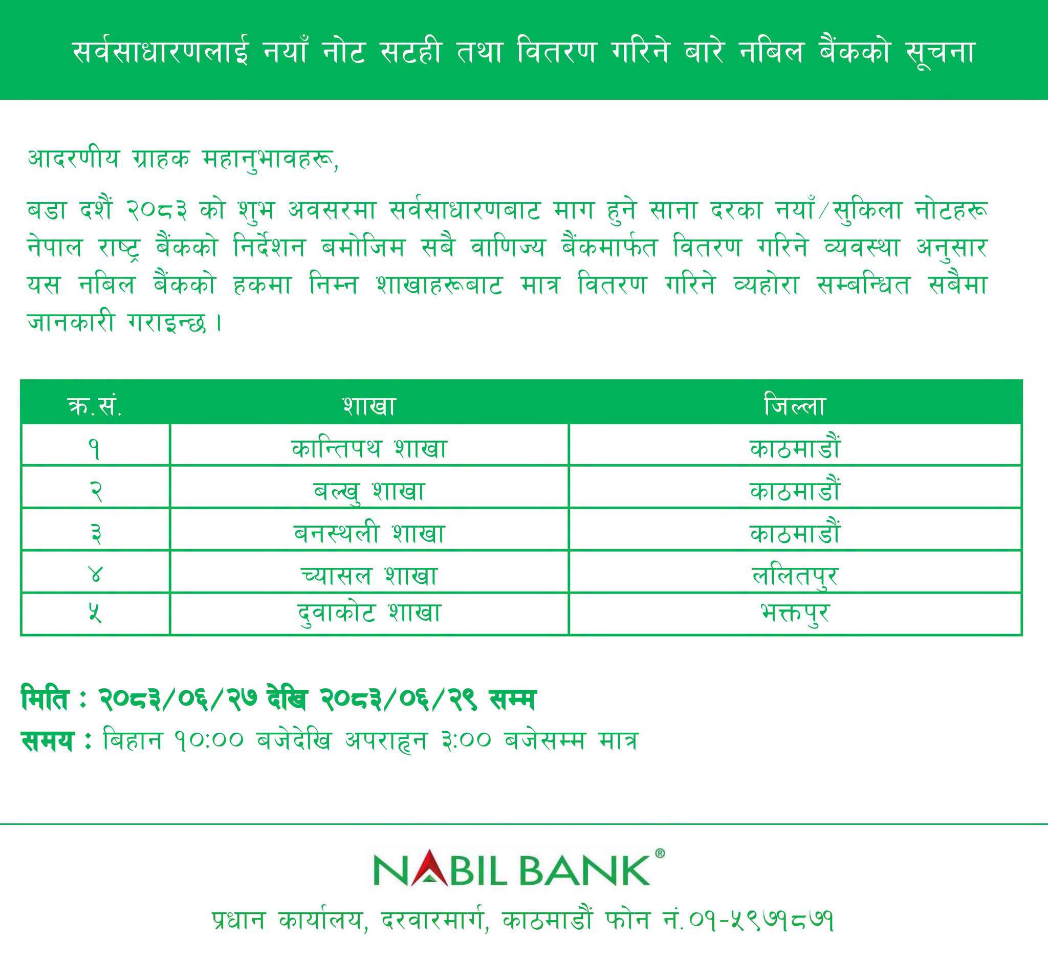 846024299 2533701117117990 4944723988227982201 n https://bajarkochirfar.com/from-today-new-notes-can-be-exchanged-for-dashain-at-these-branches-of-nabil-bank | %tags