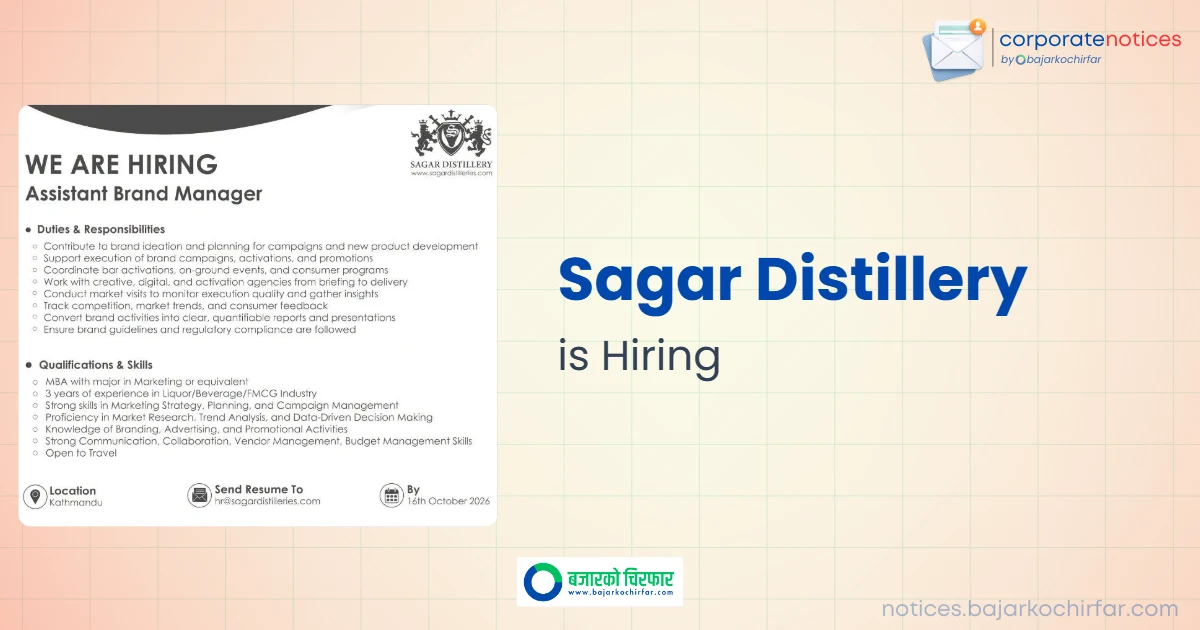 feature 1790906883702 https://bajarkochirfar.com/private-job/job-opportunity-for-assistant-brand-manager-at-sagar-distillery/ | %tags